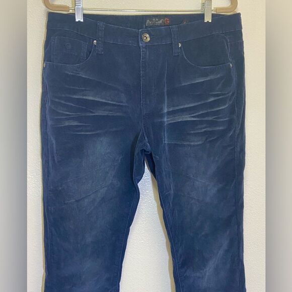 G by Guess - Skinny Velvety Corduroy Pants in Navy - Men's size 36 x 31 - Picture 13 of 14